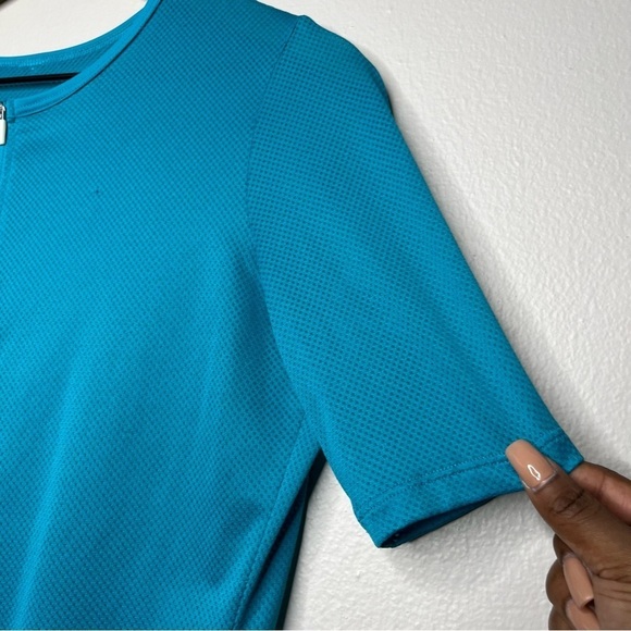 LaPassione Women Cycling Jersey XL Teal Blue Short Sleeve Bicycling Back Pockets - Picture 5 of 14